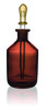 Dråpeflaske, soda-lime glass, amber, 100 ml, med dråpepipett