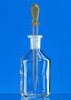 Dråpeflaske, soda-lime glass, clear, 50 ml, med dråpepipette