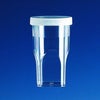 prøve vial, PS, med lokk, PE, for Coulter-Counter, 20 ml 100