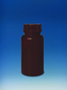 Flaske, PE-LD, vid hals, 200 ml, GL 65, brun, opaque, skrul