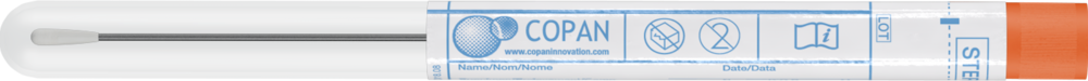 Swab Aluminium Viscose tip, i rør oransje kork, 1000 stk Nerliens ...