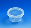 krukke med skrulokk, PP, konisk shape, approx., 30 ml, max.d