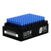 SAFE ® 1ml tubes, 2D bottom code, pre-capped with blue caps, pre-racked, standard rack, 50 racks per case